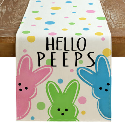 Camino de mesa de Pascua GEEORY 13 x 108 pulgadas decoración de granja