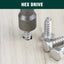 Tornillos hex 1/4x1-1/2 pulg acero inox 304 18-8 resistentes 25uds