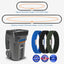 3 Bandas para botes basura 55-96gal duraderas goma