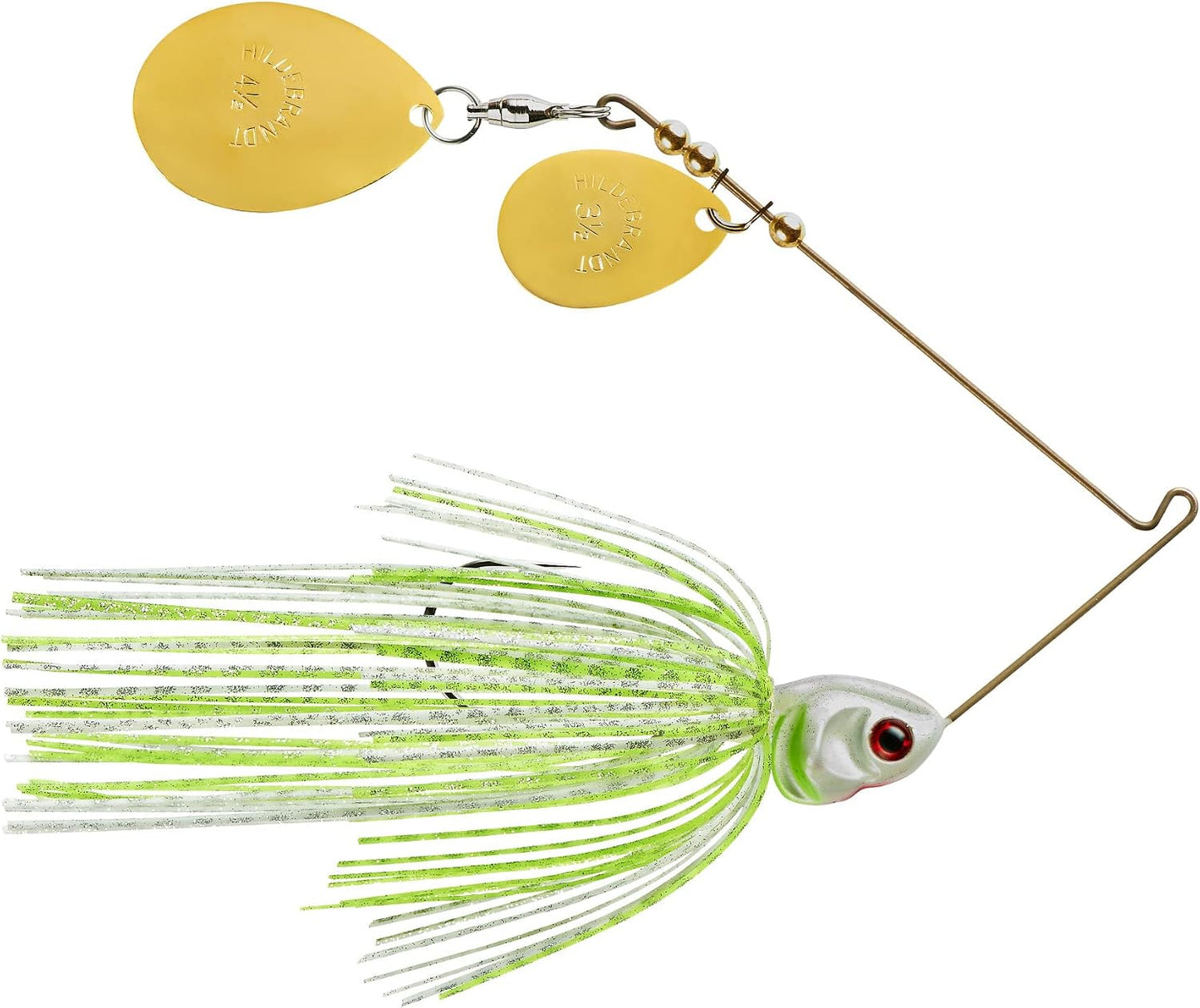 Señuelo pesca lubina 1/2 oz blanco Chartreuse plata