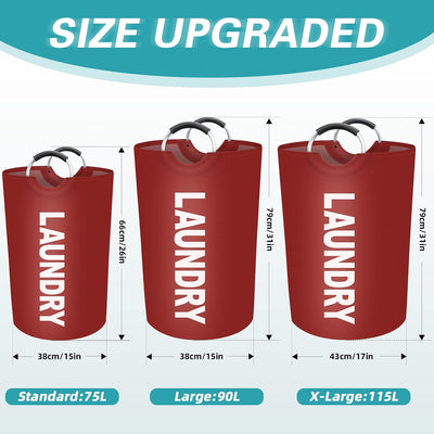 Cesta lavandería 115l plegable con asas aluminio espuma