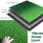 Césped artificial verde 3x8ft interiores exteriores drenaje