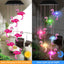 Campanillas viento solares con 7 luces LED para jardín
