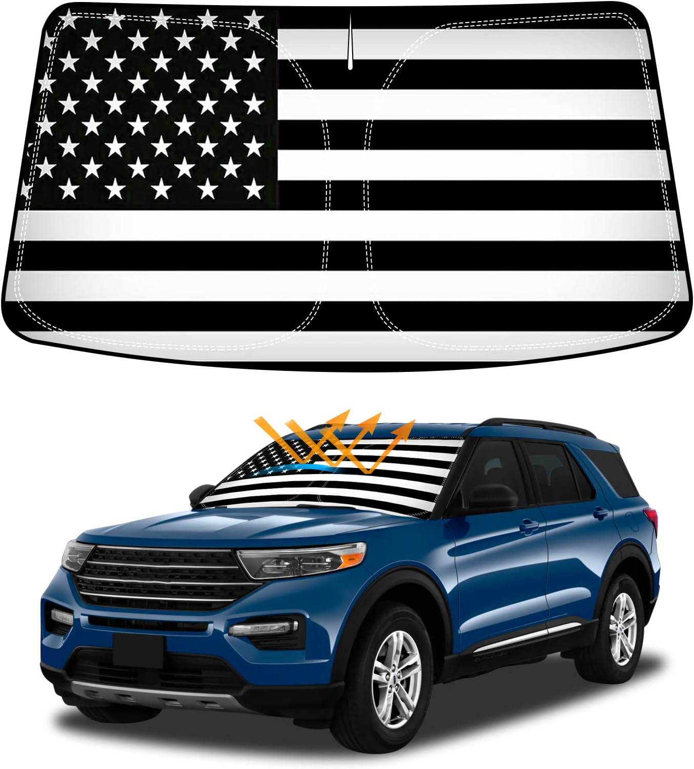 Parasol plegable para Ford Explorer 2020-25 bloquea UV