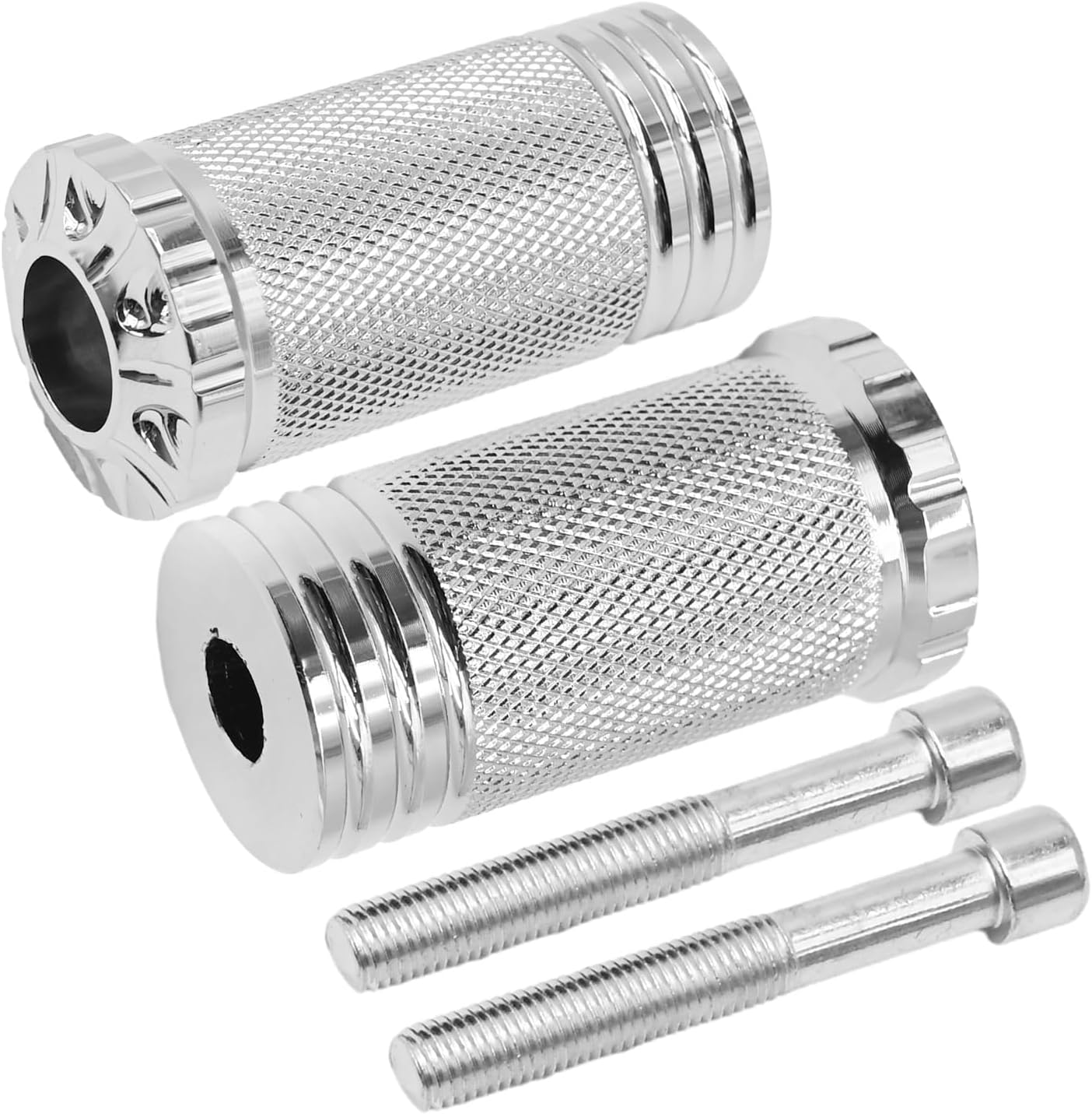 Juego 2 palancas cambios CNC para Harley Dyna plateado