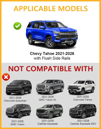 Portaequipajes aluminio negro para techo Chevy Tahoe