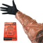 Guantes ciervo aderezo intestino negro/naranja 6 pares