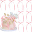 30 Pzas Topper Pastel con Moño Decoración Fiesta