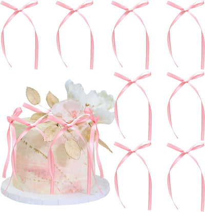 30 Pzas Topper Pastel con Moño Decoración Fiesta