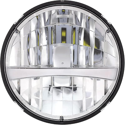 Faro delantero LED 7" señal giro barra luz blanca DOT/SAE