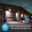 Pack 6 luces LED pared 100W 15000lm IP65 estacionamiento