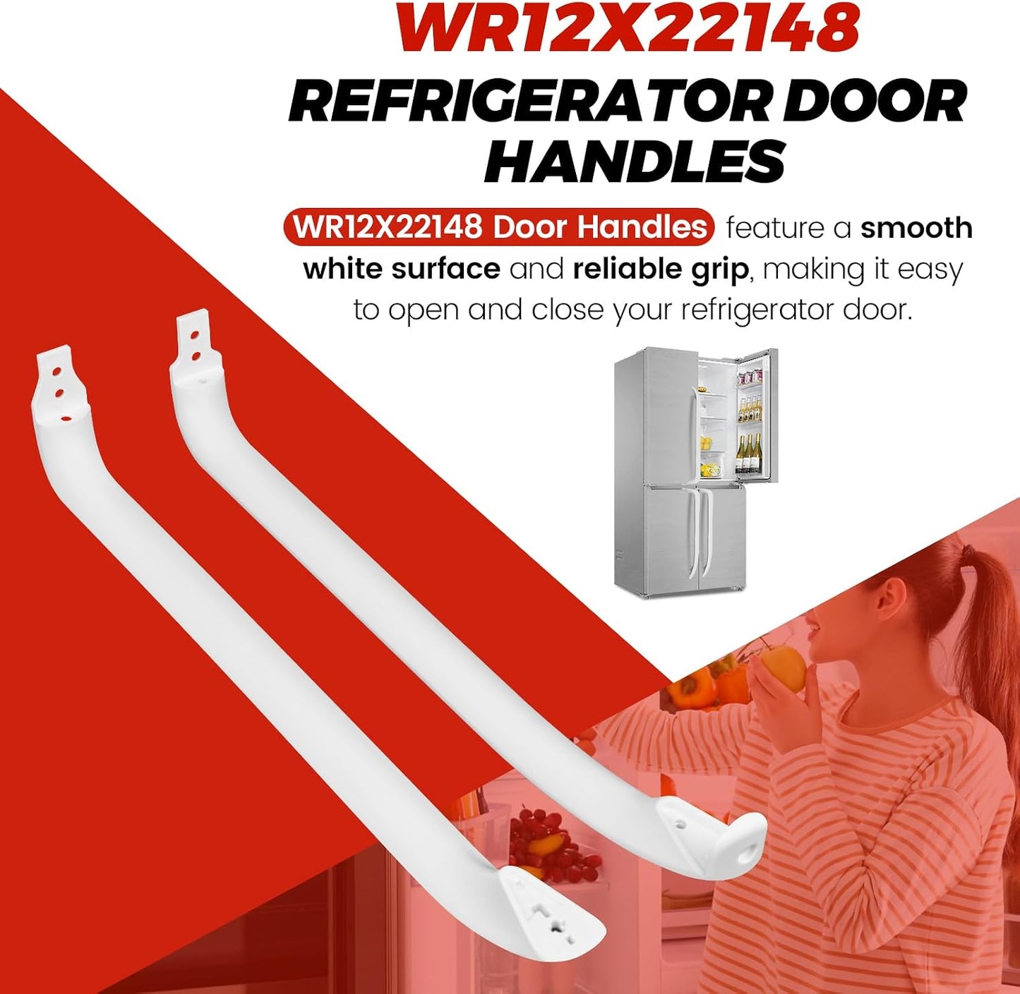 Manijas puerta frigorífico Hotpoint GE pack 2