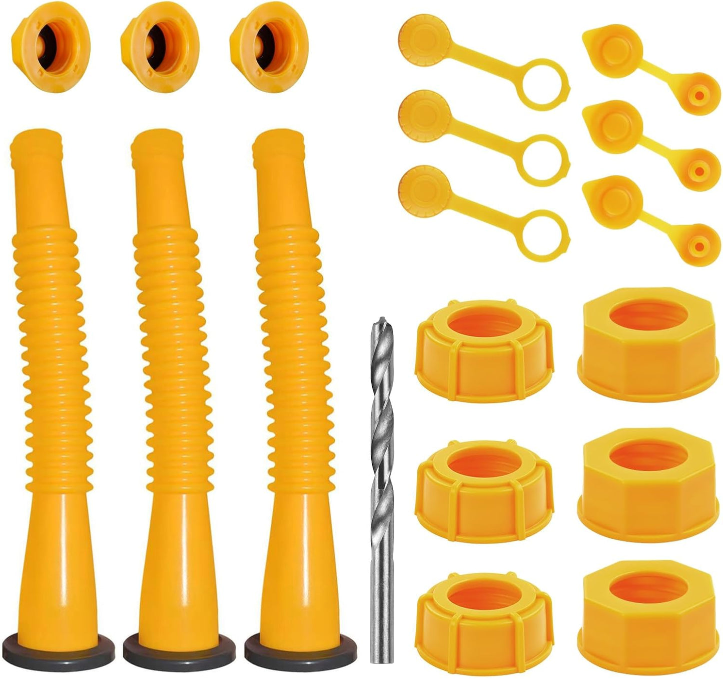 Kit 3 boquillas lata gas amarillo sellos incluidos