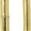 Cadena decorativa eslabones ovalados acero 10pulg latón