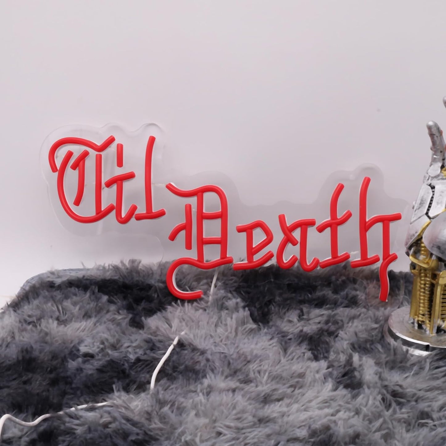 Letrero neón USB til death decoración pared hogar cueva