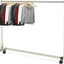 Perchero industrial base Z carga 500lb barra 62pulg gris
