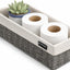 Canasta mimbre decorativa para baño y sala estilo bohemio