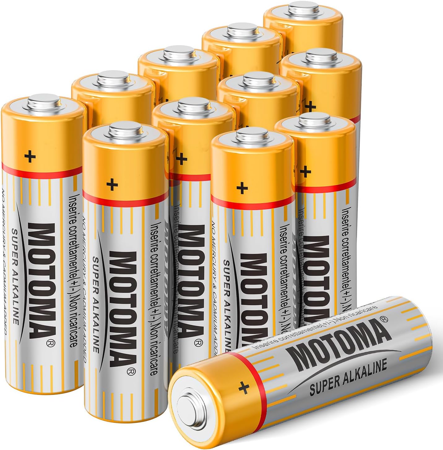 Baterías AA alcalinas 1920 mAh 12 pzas larga duración