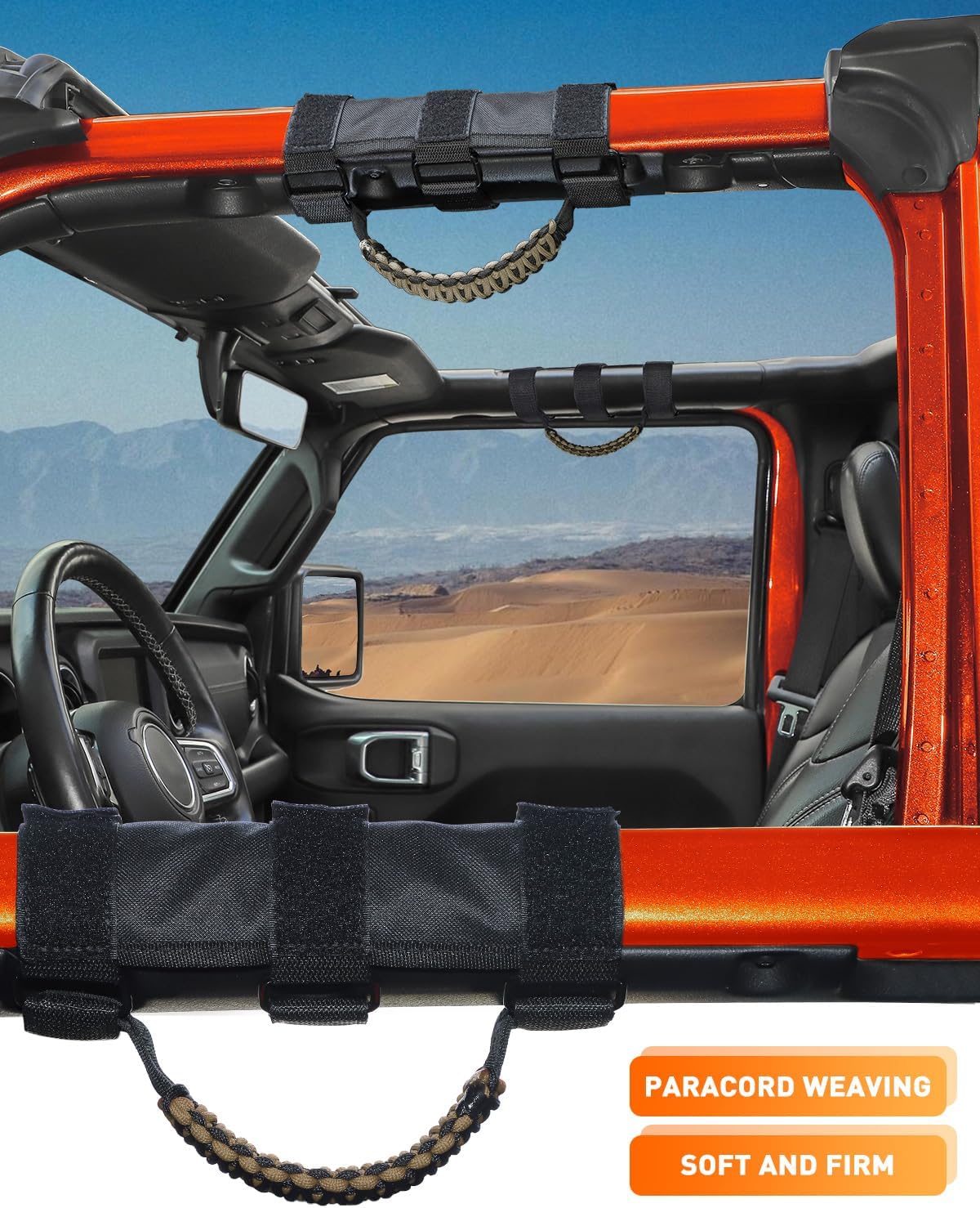 4 Asas agarre comp Jeep Wrangler CJ YJ TJ JK