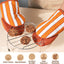Guantes horno 100% algodón cortos naranja otoño con lazo