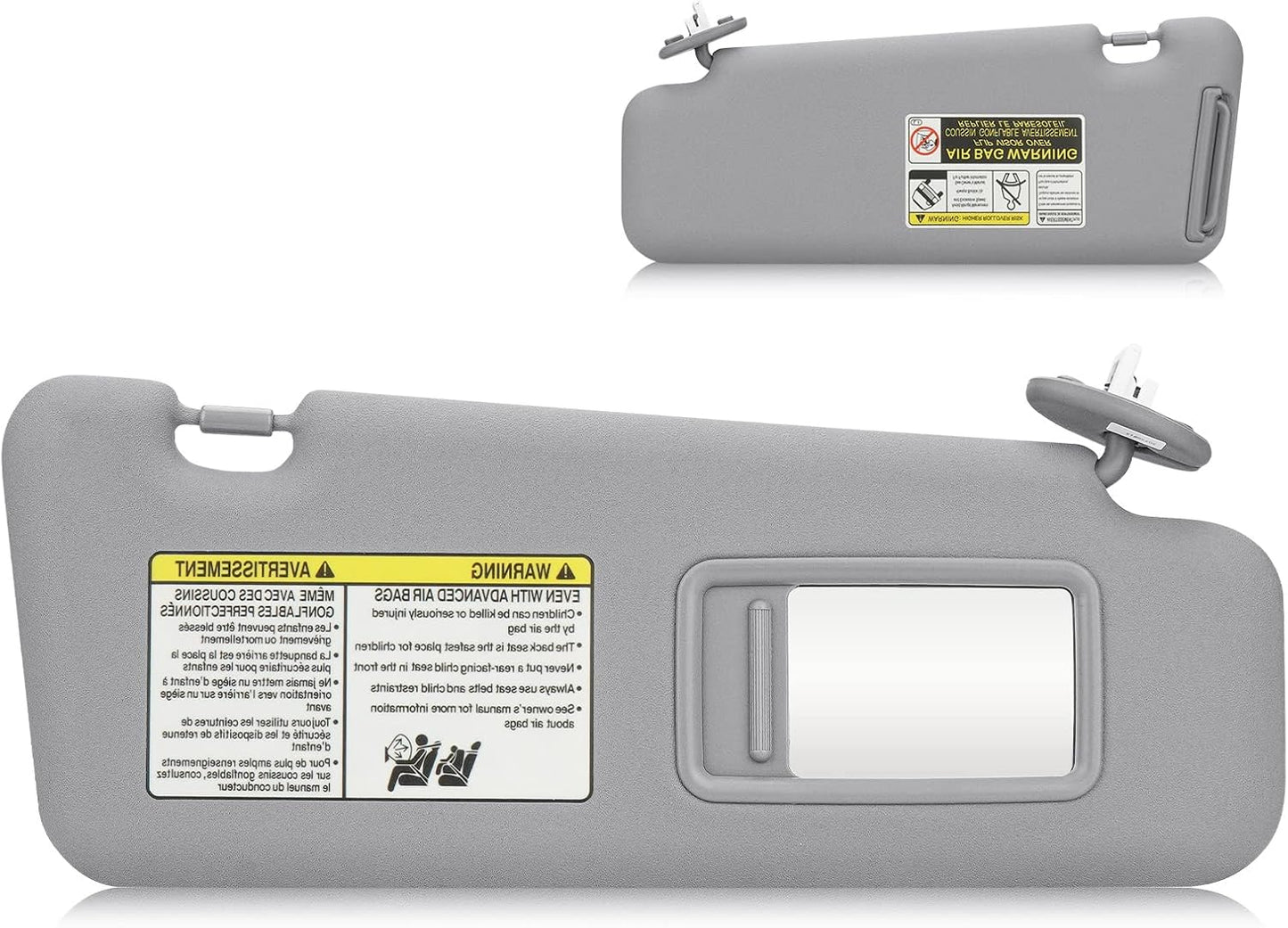 Visera solar luz Toyota Highlander 08-13 lado derecho gris