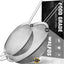 Colador acero inox 9.35x7.8pulg mango resistente