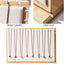 Soporte collar bambú terciopelo beige