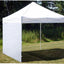 Pared solar toldo desplegable 10x10 instantánea blanco