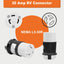 Entrada corriente RV 30A 125V conector giratorio naranja