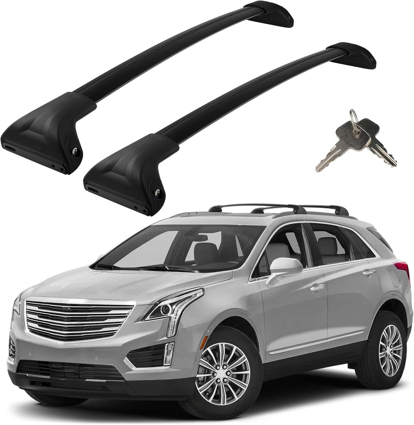 Barras portaequipajes Cadillac XT5 17-26 aluminio antirrobo
