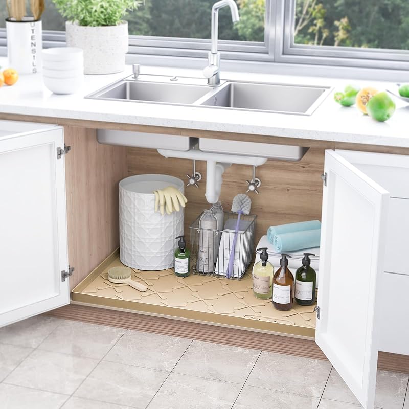 Tapete silicona impermeable 40x19pulg para fregadero y
