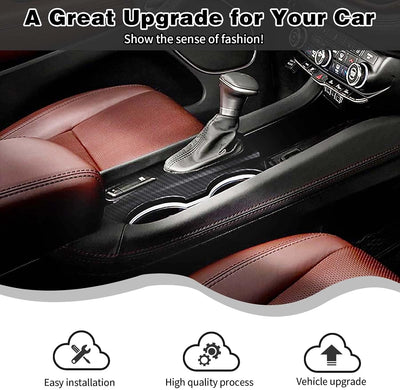 Moldura palanca cambios Dodge Durango 21-22 fibra carbono