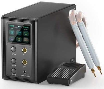 Soldador puntos batería 14.6 KW 2en1 con pedal litio