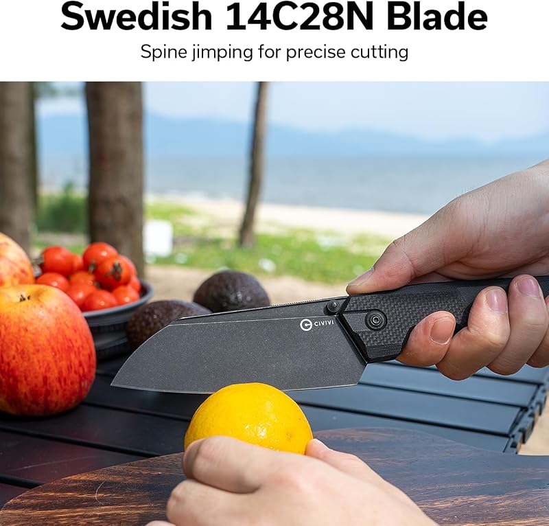 Cuchillo plegable 4.14pulg hoja 14C28N G10 EDC negro