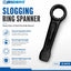 Llave de golpeo 1-1/4 pulg 12 puntos mango recto