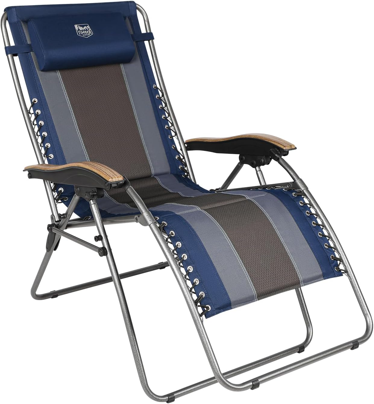 Silla relax acolchada ajustable para camping y uso interior