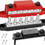 Barra bus 250A 12V automotriz 1/4" terminales 6x1/4"