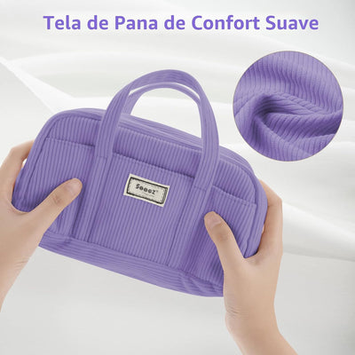 Estuche lápices grande con 5 compartimentos y cremallera