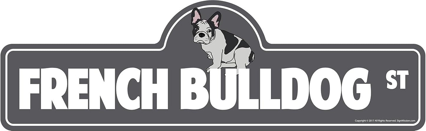 Letrero bulldog francés decoración hogar interior exterior