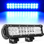 Barra Luz LED 12" 72W Haz Azul Inundación