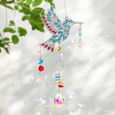 Atrapasoles de cristal colibrí para ventana decoración hogar