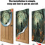 Cubierta puerta bruja Halloween 35x79" decoración casa