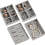 Bandejas joyas terciopelo apilables 4.92x3.74"