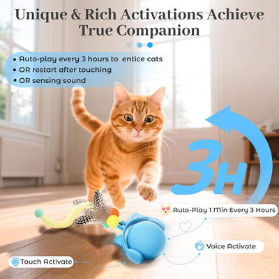 Juguetes gato con control tactil y voz inteligente