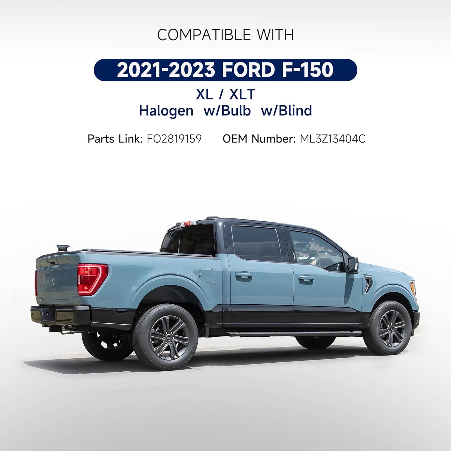 Luz trasera comp Ford F150 XL XLT lado pasajero