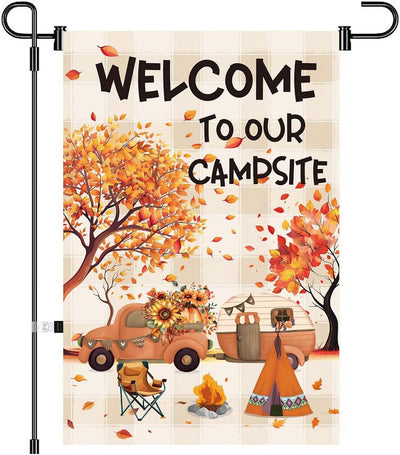 Banderas jardín otoño 12x18pulg poliéster doble cara camping