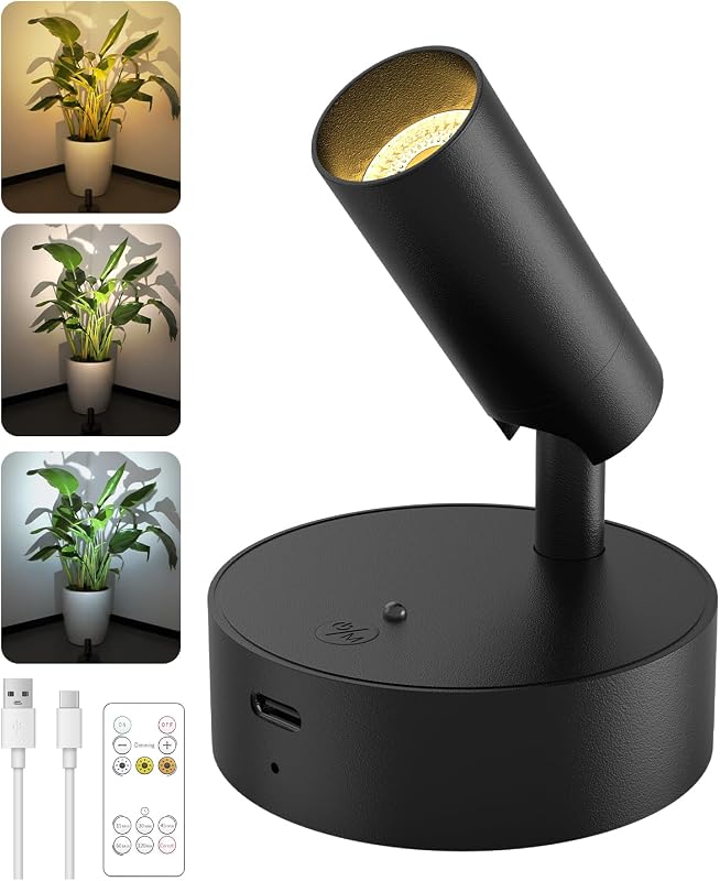 Foco led inalámbrico 3 colores para plantas y cuadros