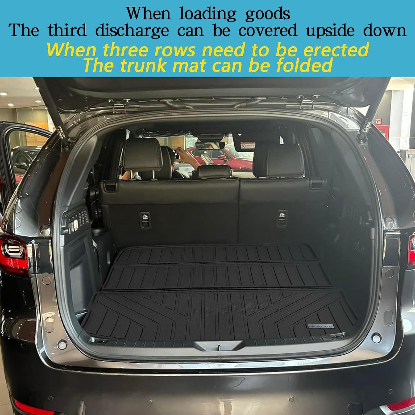Alfombrilla carga Mazda CX90 2024-25 impermeable trasera
