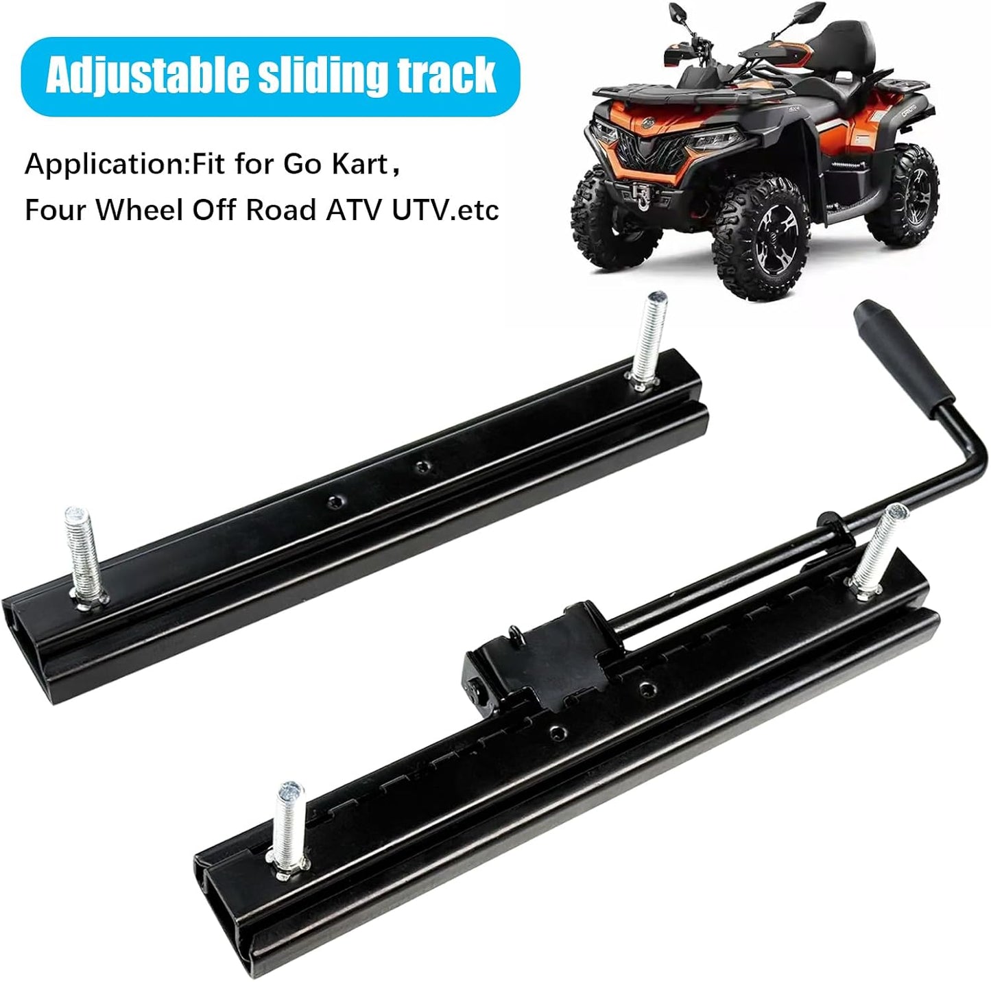 2 Rieles deslizantes asiento universal go kart