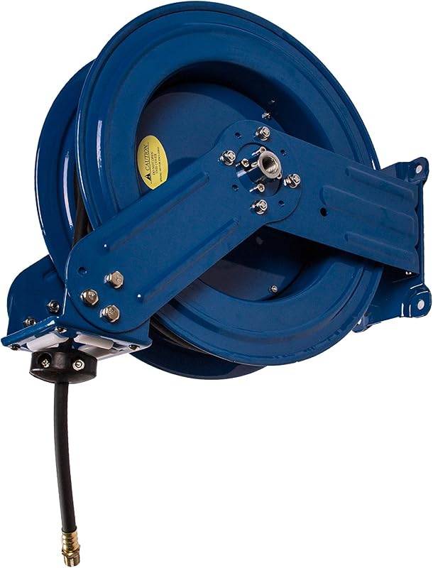 Carrete manguera doble brazo 3/8x50ft azul